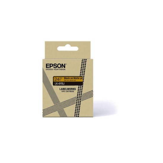 Epson C53S672076 ruban d'étiquette Noir sur jaune