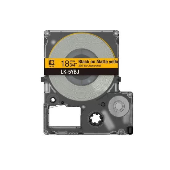 Epson C53S672074 ruban d'étiquette Noir sur jaune Epson C53S672074 ruban d'étiquette Noir sur jaune