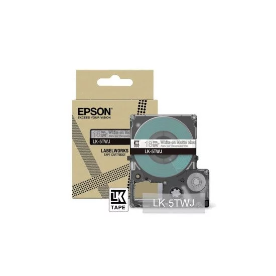 Epson LK-5TWJ Transparent, Blanc Epson LK-5TWJ Transparent, Blanc