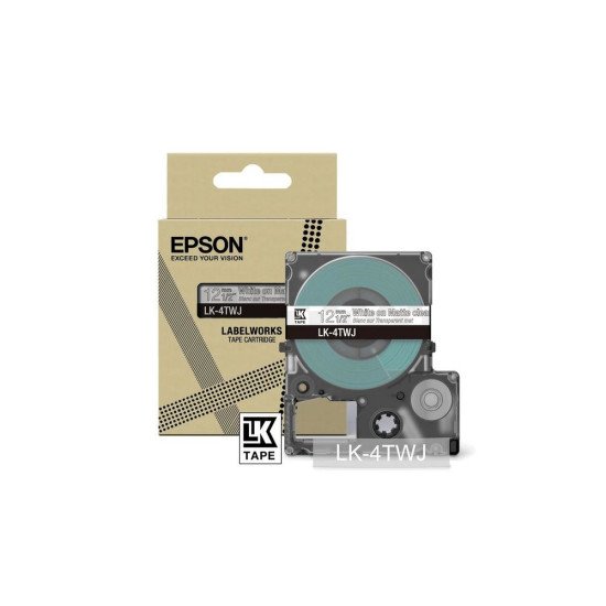 Epson LK-4TWJ Noir, Transparent