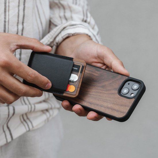 Woodcessories Bumper MagSafe coque de protection pour téléphones portables 17 cm (6.68") Housse Noyer