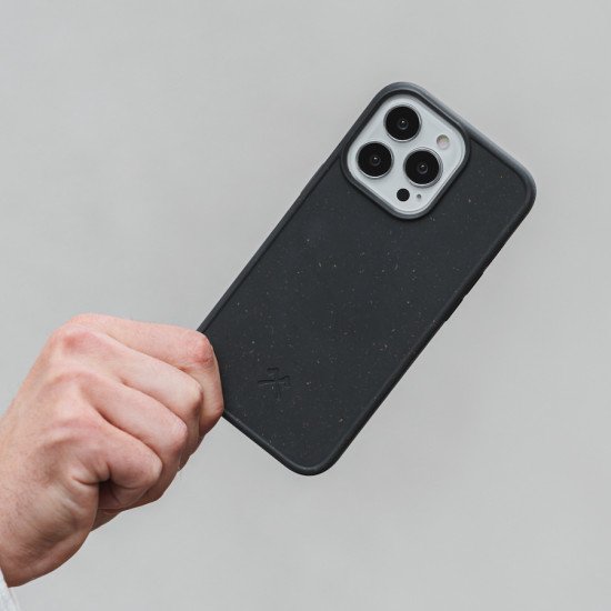 Woodcessories Bio Case MagSafe coque de protection pour téléphones portables 15,5 cm (6.12") Housse Noir