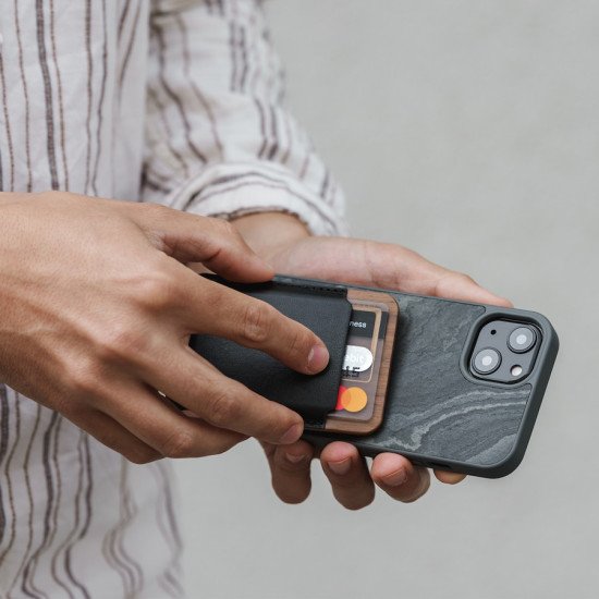 Woodcessories Bumper MagSafe coque de protection pour téléphones portables 15,5 cm (6.12") Housse Gris