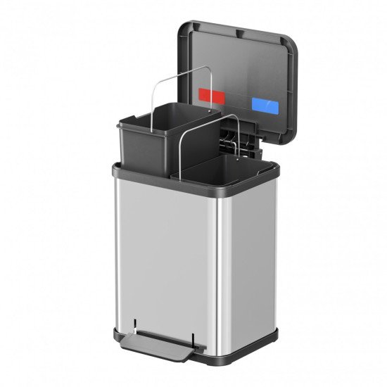 Hailo Öko duo Plus M 18 L Rectangulaire Acier inoxydable