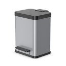 Hailo Öko duo Plus M 18 L Rectangulaire Acier Argent