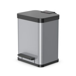 Hailo Öko duo Plus M 18 L Rectangulaire Acier Argent