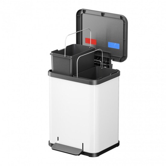 Hailo Öko duo Plus M 18 L Rectangulaire Acier Blanc