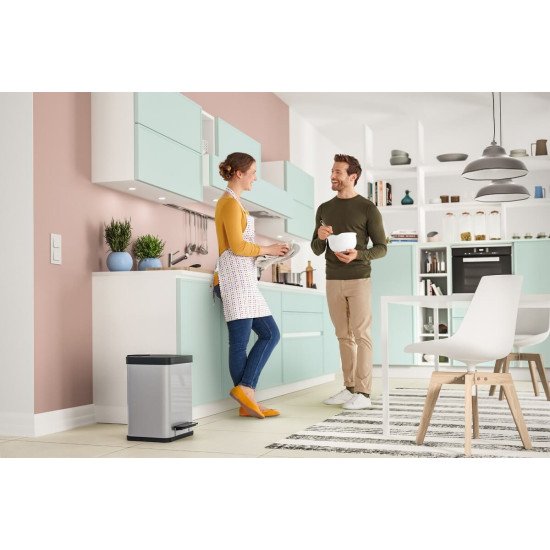 Hailo Öko duo Plus M 18 L Rectangulaire Acier inoxydable