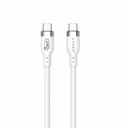HYPER HJ4002WHGL câble USB USB 2.0 2 m USB C Blanc HYPER HJ4002WHGL câble USB USB 2.0 2 m USB C Blanc