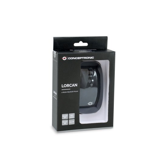 Conceptronic LORCAN01B souris Ambidextre Bluetooth Optique 1600 DPI