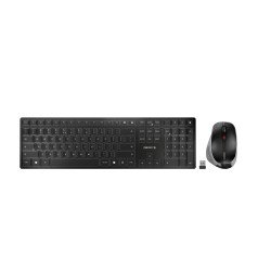 CHERRY DW 9500 SLIM clavier Souris incluse Universel RF sans fil + Bluetooth QWERTY Espagnole Noir, Gris
