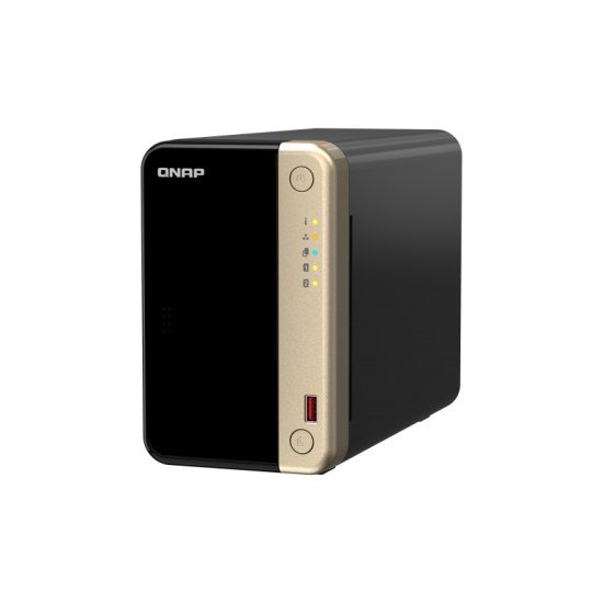 QNAP TS-264 NAS Tower Ethernet/LAN Noir, Or N5095