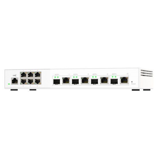 QNAP QSW-M2106-4C commutateur réseau Géré L2 2.5G Ethernet (100/1000/2500) Blanc