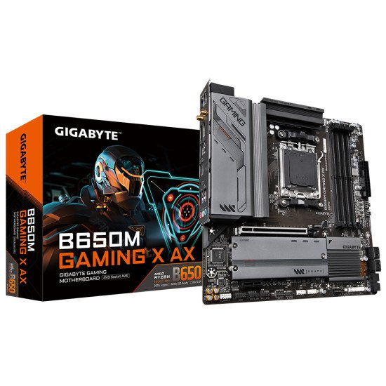 Gigabyte B650M GAMING X AX (rev. 1.x) AMD B650 Emplacement AM5 micro ATX