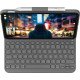 Logitech Slim Folio Gris Bluetooth QWERTZ Suisse