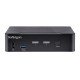 StarTech.com Switch KVM USB C - KVM DisplayPort à 2 ports Vidéo HDR UHD 4K 60Hz - Audio 3.5, Hub 5Gbps 4x USB HID et 2x USB 1 3.2 Gen 1 - Commutateur KVM USB Type-C - Compatible Thunderbolt 3/4