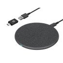 Conceptronic GORGON03G chargeur d'appareils mobiles Casque, Smartphone Gris USB Recharge sans fil Charge rapide Intérieure