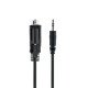 StarTech.com Câble Série DB9 vers 3.5mm de 1m - Câble RS232 DB9 Mâle à 3.5mm - Adaptateur Série DB9 à 3.5mm pour le Calibrage de Projecteurs, d'Enseignes Numériques et de Téléviseurs via une Prise Audio