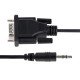 StarTech.com Câble Série DB9 vers 3.5mm de 1m - Câble RS232 DB9 Mâle à 3.5mm - Adaptateur Série DB9 à 3.5mm pour le Calibrage de Projecteurs, d'Enseignes Numériques et de Téléviseurs via une Prise Audio