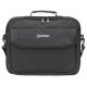 Manhattan Sacoche PC portable Cambridge 14,1", clamshell, noire, ÉCONOMIQUE, poche accessoires, compartiment documents, bandoulière amovible, équiv. Targus CN313/CN414EU, garantie 3 ans