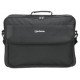 Manhattan Sacoche PC portable Cambridge 17,3", clamshell, noire, ÉCONOMIQUE, poche accessoires, compartiment documents, bandoulière amovible, équiv. Targus CN418EU, garantie 3 ans
