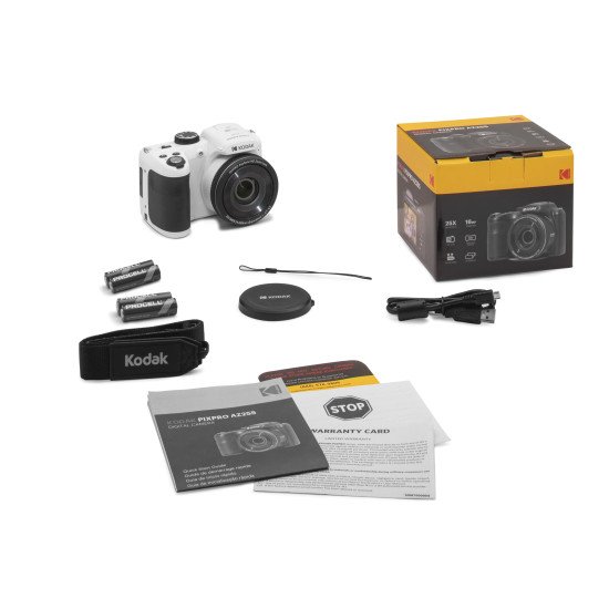 Kodak PIXPRO AZ255 1/2.3" Appareil-photo compact 16,35 MP BSI CMOS 4608 x 3456 pixels Blanc