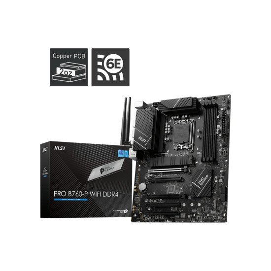 MSI PRO B760-P WIFI DDR4 carte mère LGA 1700 micro ATX