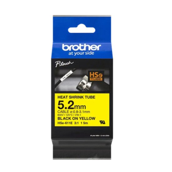 Brother HSE611E ruban d'impression Noir