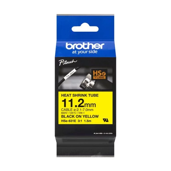 Brother HSe-631E ruban d'impression Noir Brother HSe-631E ruban d'impression Noir