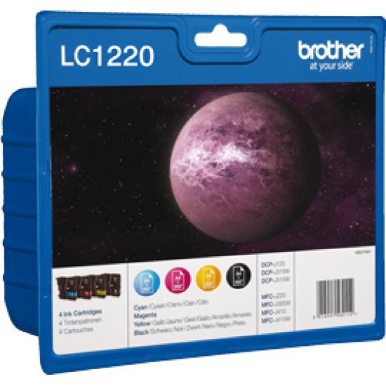 Brother LC-1220VALBP cartouche encre / Multipack /  Noir, Cyan, Magenta, Jaune