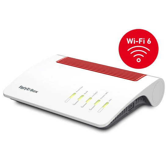 FRITZ!Box FRITZBox 5590 Fiber XGS-PON routeur sans fil Gigabit Ethernet Bi-bande (2,4 GHz / 5 GHz) Blanc