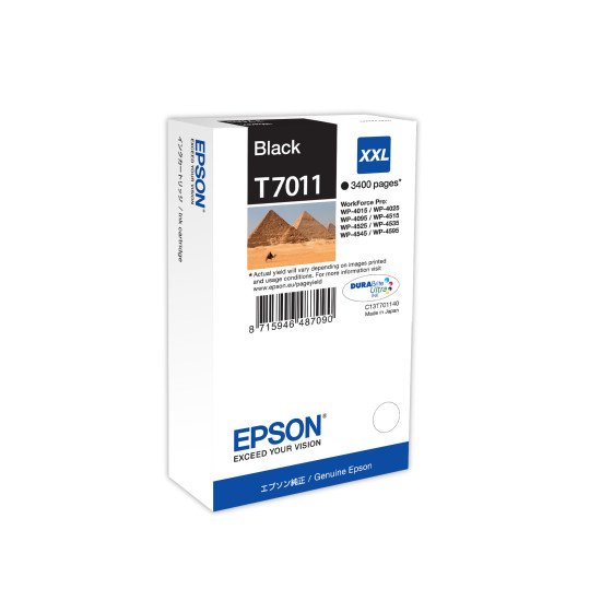 Epson C13T70114010 Cartouche d'Encre Noire XXL