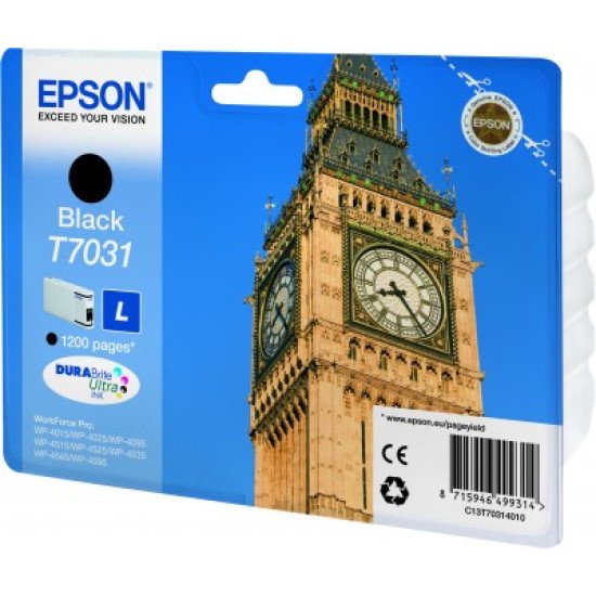 Epson T7031 LCartouche encre Noir Epson T7031 LCartouche encre Noir