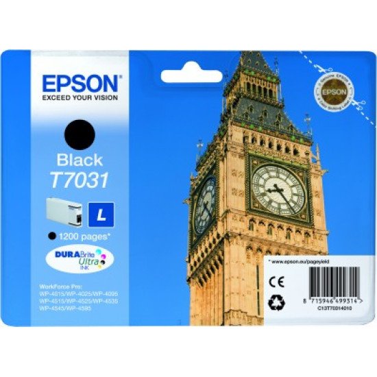 Epson T7031 LCartouche encre Noir Epson T7031 LCartouche encre Noir