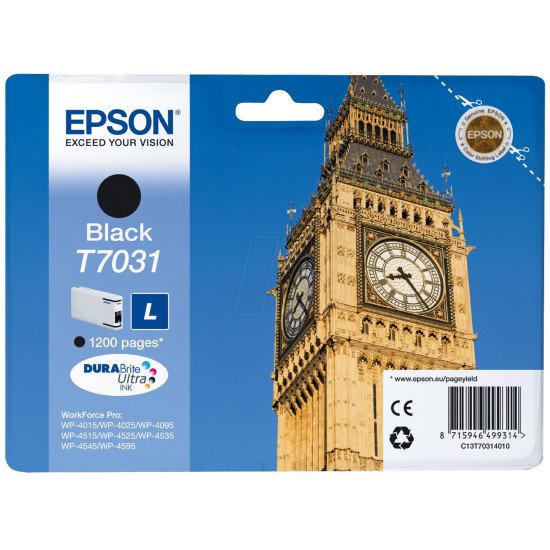 Epson T7031 LCartouche encre Noir Epson T7031 LCartouche encre Noir