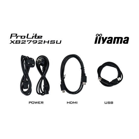 iiyama ProLite XB2792HSU-B1 écran PC 68,6 cm (27") 1920 x 1080 pixels Full HD LED Noir iiyama ProLite XB2792HSU-B1 écran PC 68,6 cm (27") 1920 x 1080 pixels Full HD LED Noir