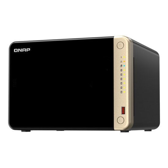 QNAP TS-664 NAS Tower Ethernet/LAN Noir N5095