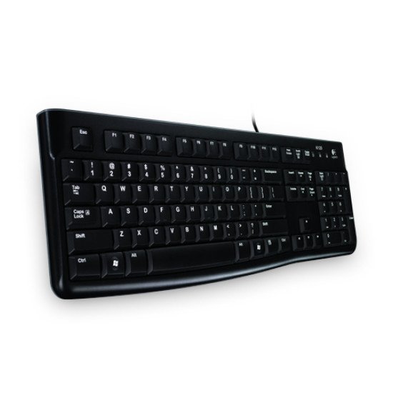 Logitech K120 clavier USB QWERTZ LUX Noir