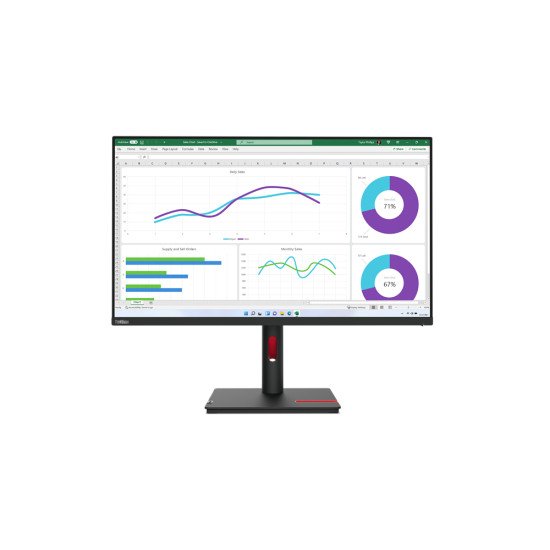 Lenovo ThinkVision T32p-30 80 cm (31.5") 3840 x 2160 pixels 4K Ultra HD LED Noir