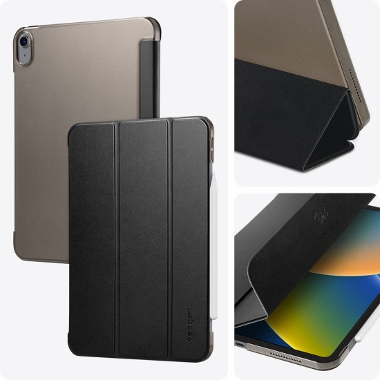 Spigen Smart Fold 27,7 cm (10.9") Folio Noir, Gris