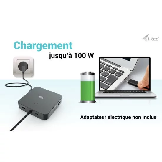 i-tec USB-C HDMI Dual DP Docking Station with Power Delivery 100 W i-tec USB-C HDMI Dual DP Docking Station with Power Delivery 100 W