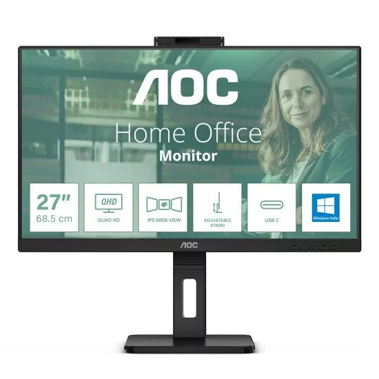 AOC Q27P3CW écran PC 68,6 cm (27") 2560 x 1440 pixels Quad HD LED Noir AOC Q27P3CW écran PC 68,6 cm (27") 2560 x 1440 pixels Quad HD LED Noir