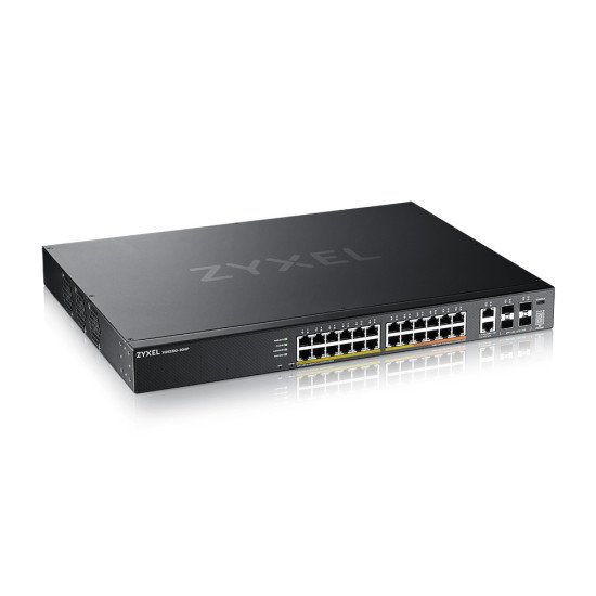 Zyxel XGS2220-30HP Géré L3 Gigabit Ethernet (10/100/1000) Connexion Ethernet, supportant l'alimentation via ce port (PoE)