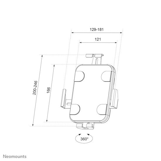 Neomounts by Newstar support tablette mural