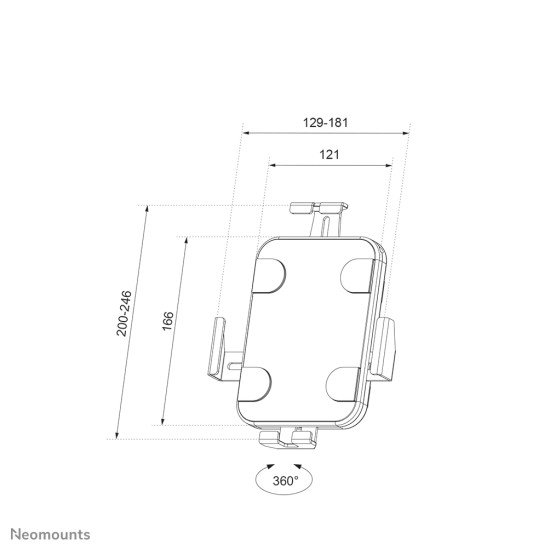 Neomounts by Newstar support tablette mural