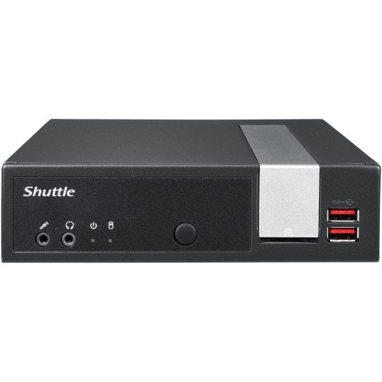 Shuttle XPС slim XPC slim Barebone DL20NV2, Celeron N4505, 1x LAN, 2xCOM, 1xHDMI, 1xDP, 1x VGA, fanless, fonctionnement permanent 24/7