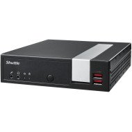 Shuttle XPС slim XPC slim Barebone DL20N6V2, Pentium Silver N6005, 1x LAN, 2xCOM, 1xHDMI, 1xDP, 1x VGA, fanless, fonctionnement permanent 24/7