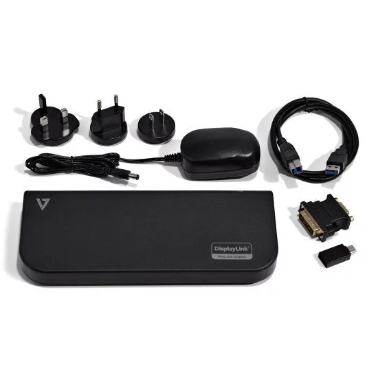 V7 UDDS2 Station d'accueil USB 2.0 Noir V7 UDDS2 Station d'accueil USB 2.0 Noir