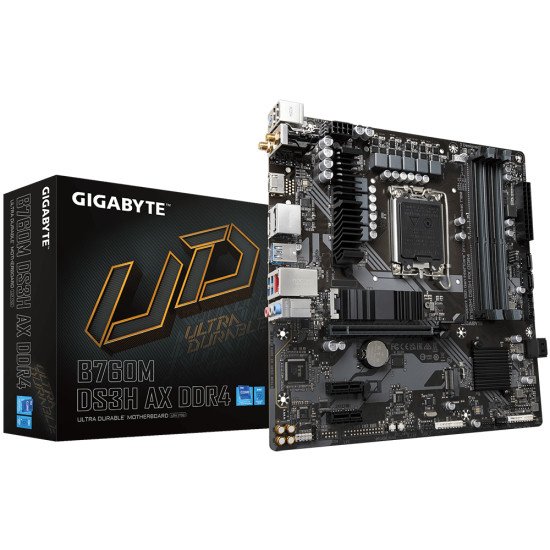 Gigabyte B760M DS3H AX DDR4 carte mère Intel B760 Express LGA 1700 micro ATX