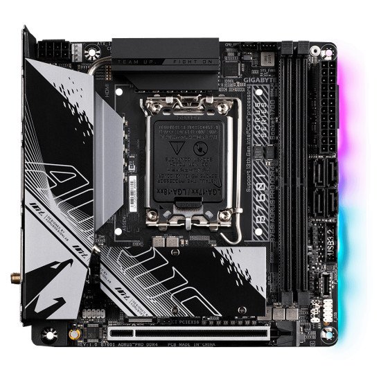 Gigabyte B760I AORUS PRO DDR4 carte mère Intel B760 Express LGA 1700 mini ITX